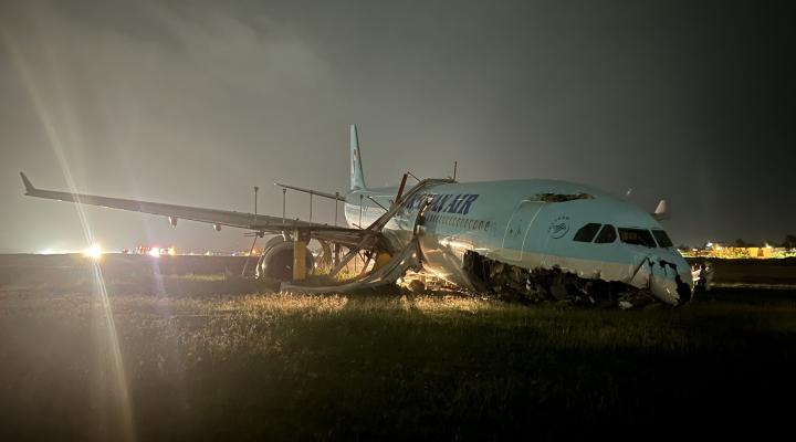 Wypadek A333 Korean Air na lotnisku w Cebu
