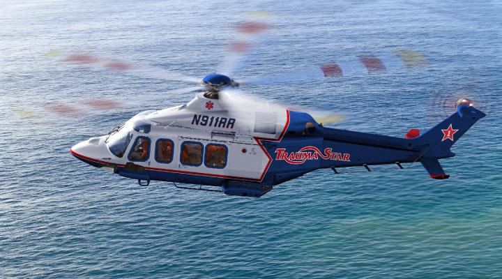 AW139 ratunkowego pogotowia lotniczego Trauma Star (fot. Leonardo)