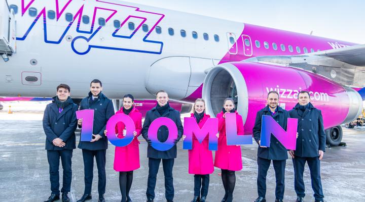 100 mln pasażerów Wizz Air w Polsce (fot. Piotr Adamczyk, Katowice Airport)