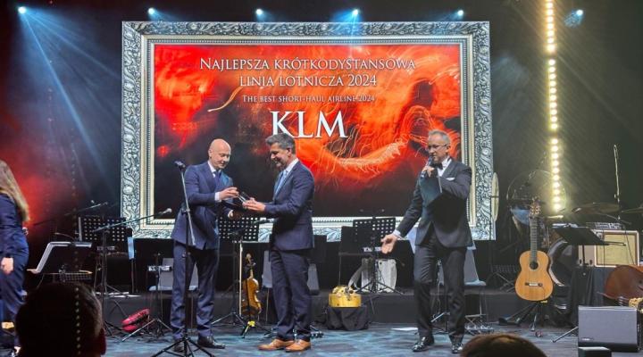 Frantisek Siling odbiera nagrodę Ceesar dla KLM (fot. KLM)