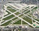 Widok ogólny na lotnisko w Chicago