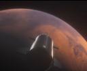 Starship dolatuje do Marsa (fot. kadr z filmu Friends of NASA, Facebook)