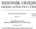 Ogłoszenie Prezesa ULC w sprawie zmian elementów struktury przestrzeni powietrznej_07_2025