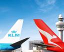 Samoloty KLM i Qantas na lotnisku (fot. Air France-KLM)