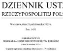 Dziennik Ustaw Rzeczypospolitej Polskiej w sprawie ogłoszenia tekstu ustawy Prawo Lotnicze