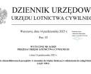 Wytyczne Prezesa ULC w sprawie skonsolidowanych przepisów w stosunku do władzy lotniczej w odniesieniu do załogi lotniczej (część ARA) - 10.2025 (fot. ULC)