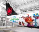 A220 linii Air Canada w nowym malowaniu z motywem filmu 'Zootopia 2' (fot. Air Canada)