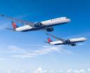 A330neo i A350 w barwach Delta Air Lines (fot. Airbus SAS 2026)