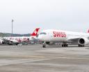 Airbus A350 linii SWISS na lotnisku w Zurychu (fot. Swiss International Air Lines, Facebook)