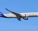 A350-900 linii SAS w locie (fot. Dylan T, CC BY 2.0, Wikimedia Commons)
