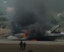 Awaryjne lądowanie F-16 greckich sił powietrznych, fot. kadr youtube
