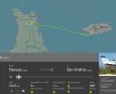 Trasa lotu samolotu Cessna 402C Utiliner III (C6-FLX) 10.07.2026 (fot. flightradar24.com)
