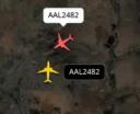 Incydent z podwójnym callsign, fot. flightradar24