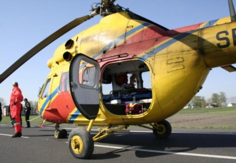 Śmigłowiec Mi-2plus należący do Lotniczego Pogotowia Ratunkowego