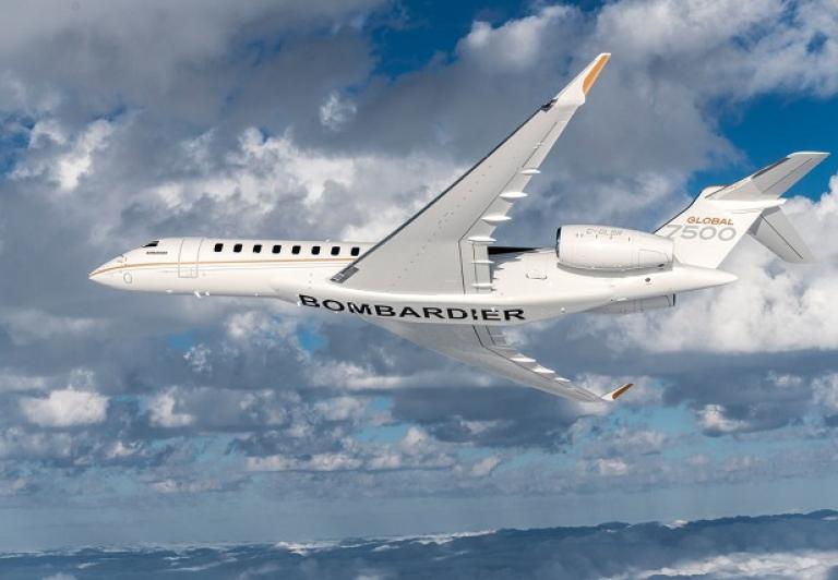 Nowy rekord prędkości odrzutowca Global 7500
