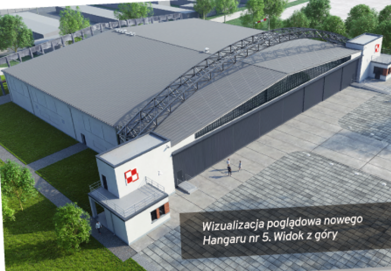 Uroczystość wmurowania kamienia węgielnego pod budowę Hangaru nr 5