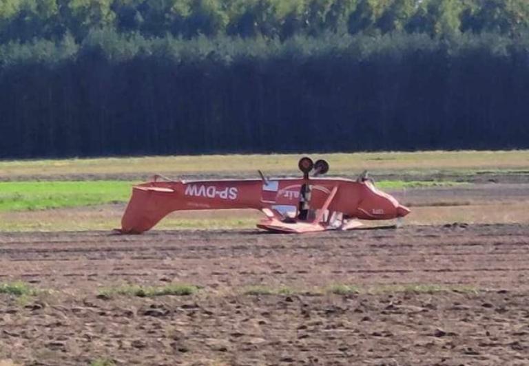 Awaryjne lądowanie samolotu Cessna FR172H w rejonie miejscowości Jamno