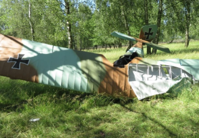 Katastrofa samolotu Siemens Schuckert D-1, fot. PKBWL
