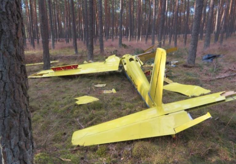 Wypadek szybowca SZD-24-4A Foka 4, fot. PKBWL