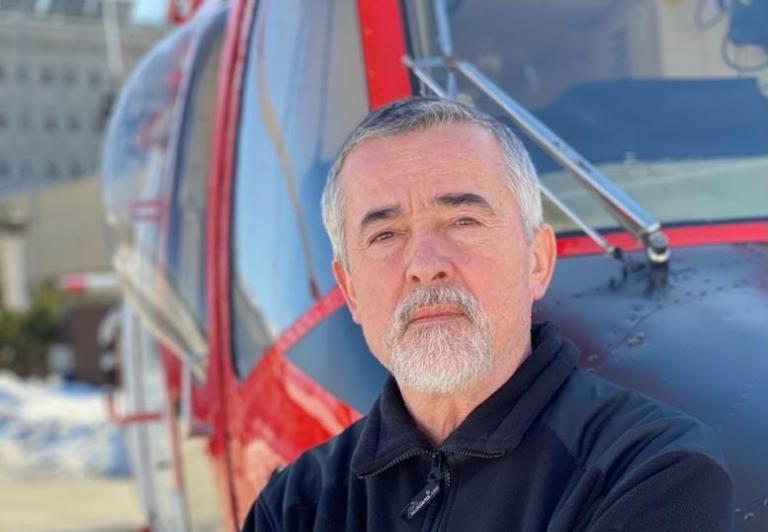 Andrzej Śliwa, były pilot śmigłowca TOPR, wybrany Prezesem Klubu Seniorów Lotnictwa