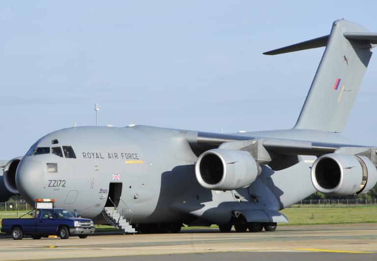 C-17 przetransportuje brytyjskiego F-35B z Indii