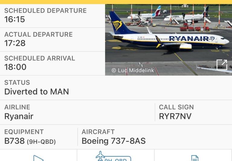 Szczegóły lotu B738 Malta Air 9H-QBD, fot. flightradar24