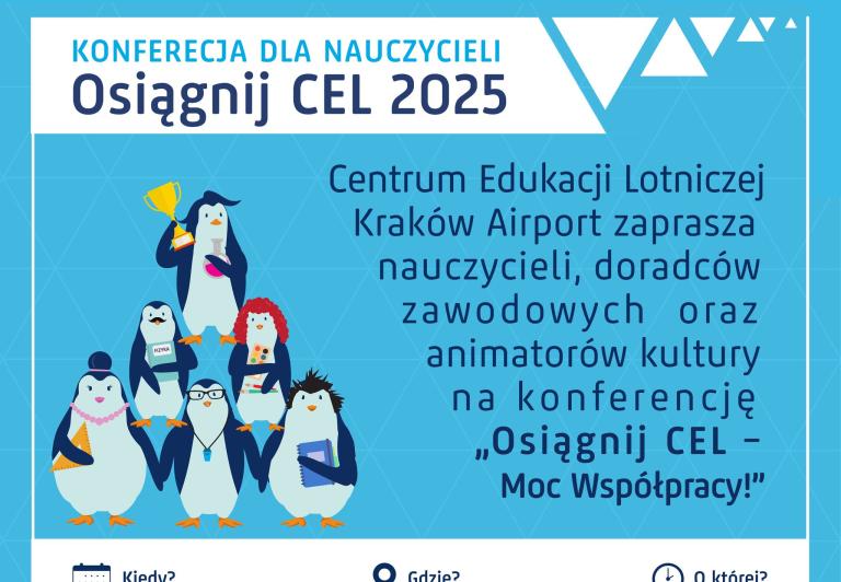 Konferencja dla nauczycieli w Centrum Edukacji Lotniczej Kraków Airport