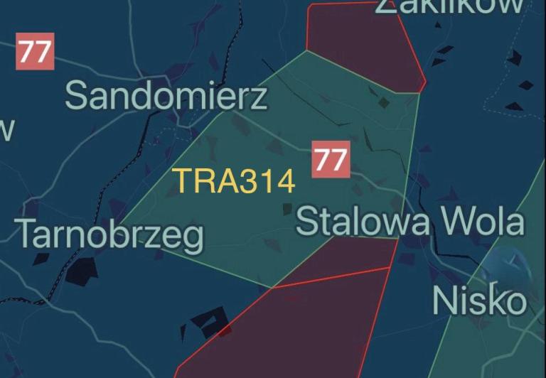 Aeroklub Stalowowolski: nowa strefa TRA314 nad lotniskiem w Turbi