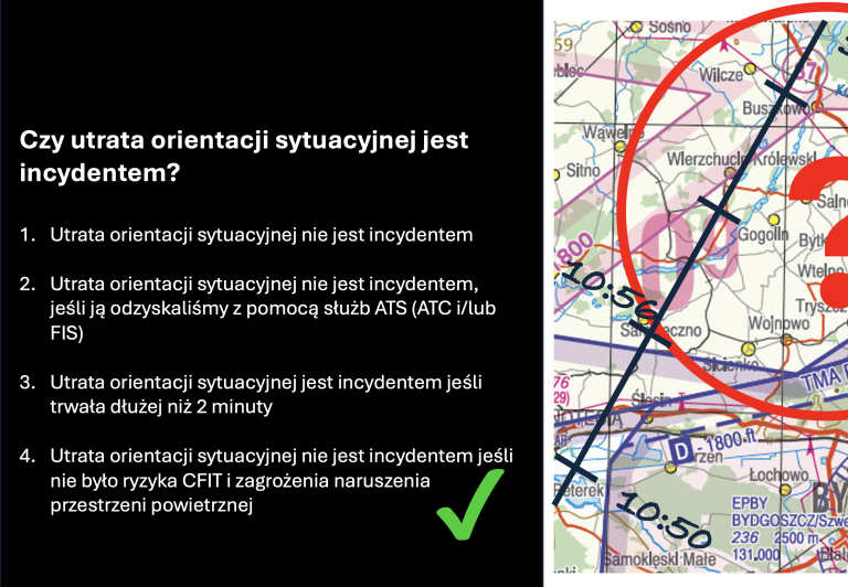 Narodowa Kontrola Wiedzy Teoretycznej utrata orientacji sytuacyjnej