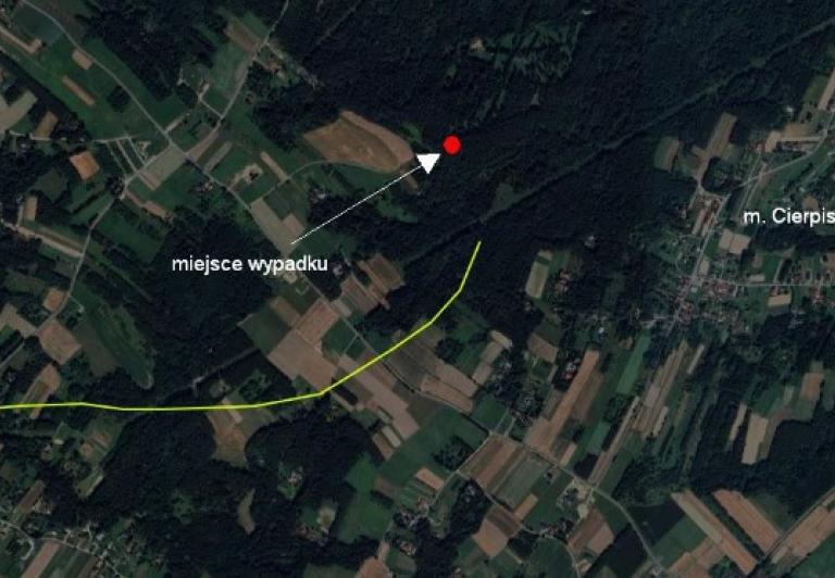 Wypadek śmigłowca Robinson R44 F-HEAT, fot. PKBWL