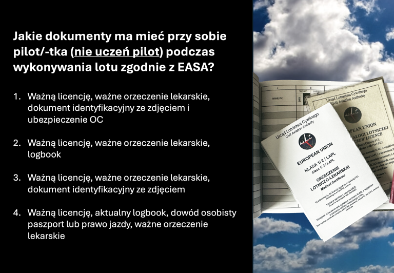 KWT - niezbędna dokumentacja pilota, pilotki