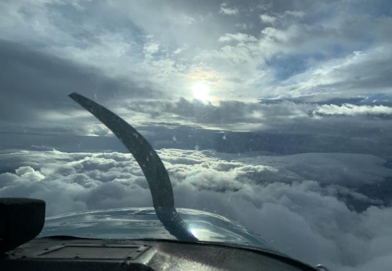 Lot trasowy samolotu GA, fot. GA News