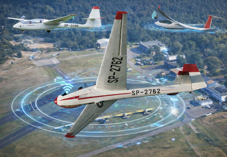 Szybowce wyposażone w urządzenia Electronic Conspicuity