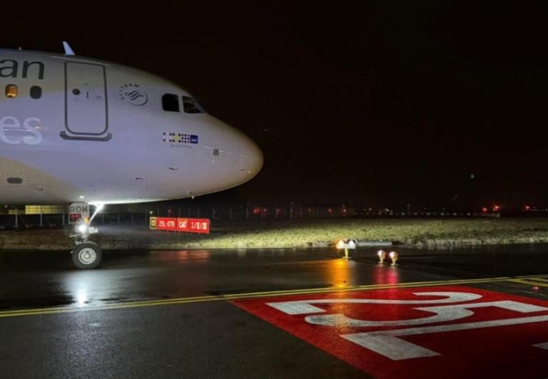 Incydent A320 linii SAS w Brukseli, fot. avherald