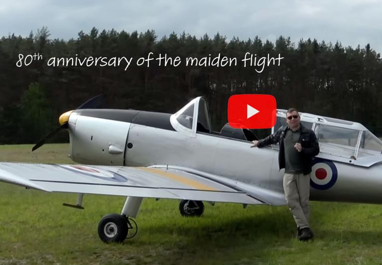 DHC-1 Chipmunk film historyczny z okazji 80 rocznicy oblotu 