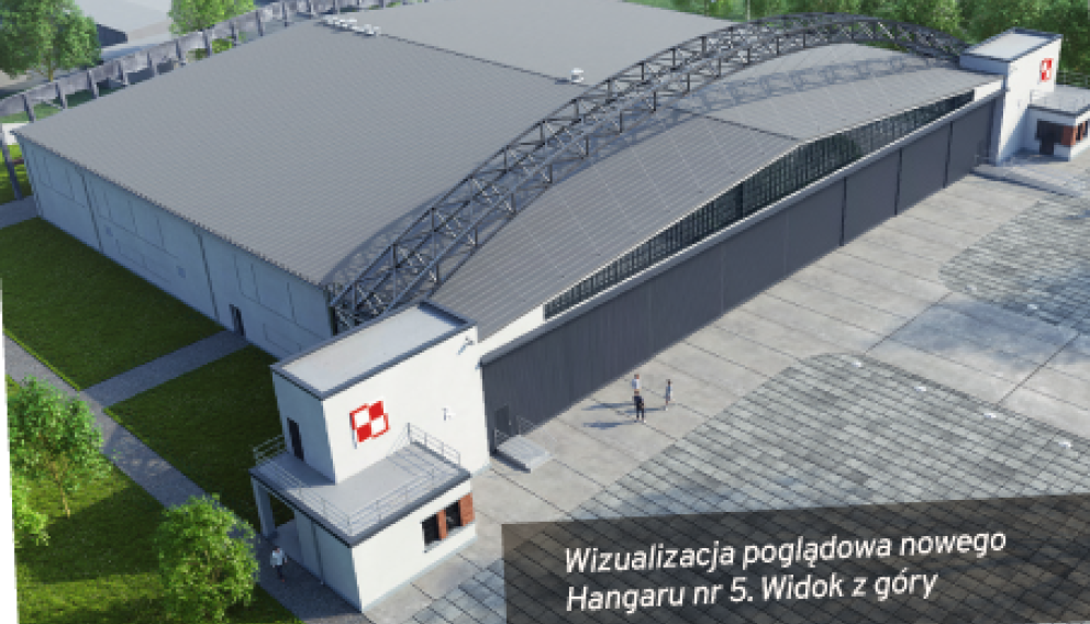 Uroczystość wmurowania kamienia węgielnego pod budowę Hangaru nr 5