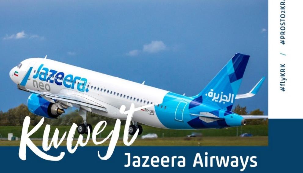 Nowy przewoźnik Jazeera Airways będzie obsługiwał bezpośrednie loty z Krakowa do Kuwejtu