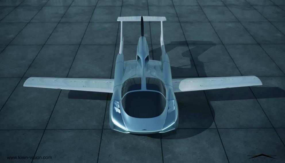 Prezentacja produkcyjnego prototypu latającego samochodu Klein Vision (fim)