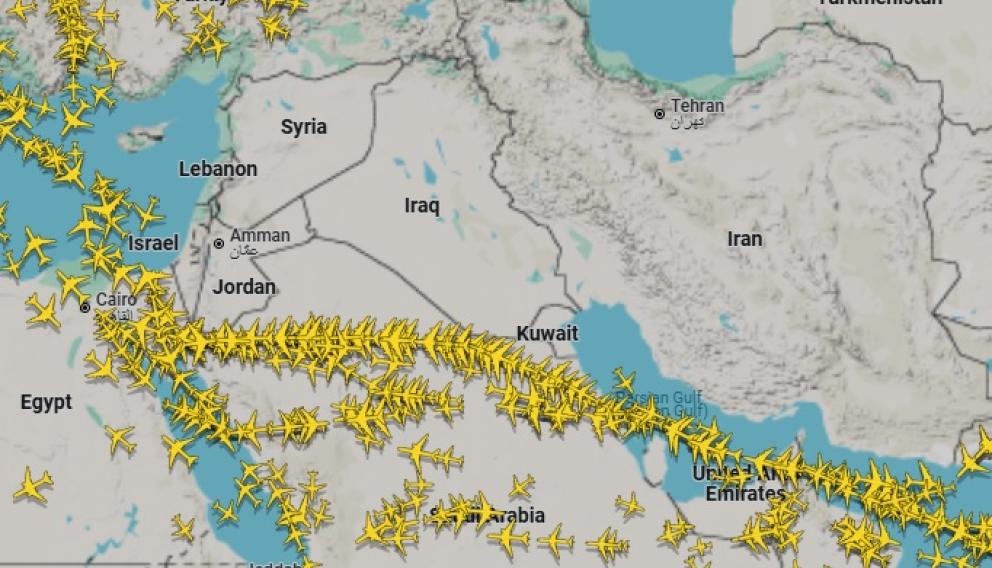 Zamknięto przestrzeń powietrzną nad Izraelem, Iranem, Irakiem i Jordanią