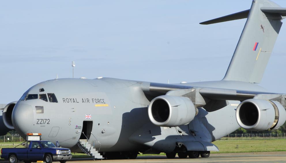 C-17 przetransportuje brytyjskiego F-35B z Indii