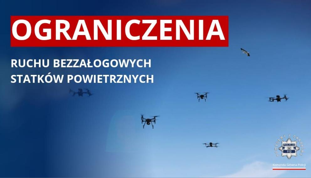 Policja: na granicy z Niemcami punktowe ograniczenie lotów dronów