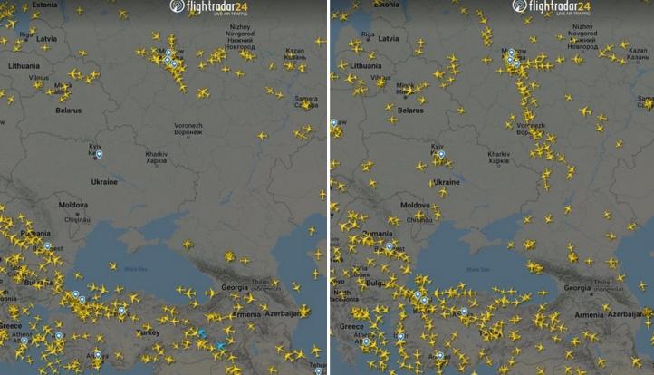 Flightradar24 - zrzut ekranu