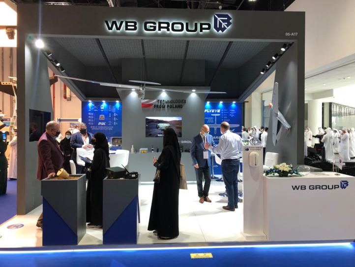 Stoisko GRUPY WB na UMEX 2022 w Zjednoczonych Emiratach Arabskich (fot. GRUPA WB)