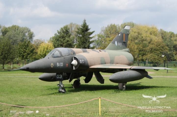 Dassault Mirage 5 BA w Muzeum Lotnictwa Polskiego w Krakowie (fot. muzeumlotnictwa.pl)
