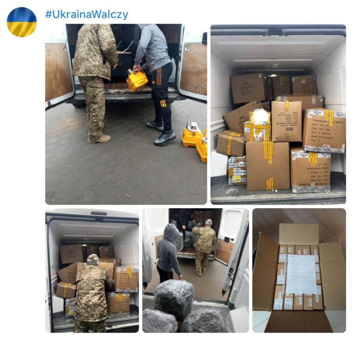 S4GA - zbiórka - pakowanie artykułów do transportu do Ukrainy
