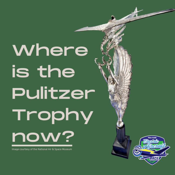 Srebrne trofeum Pulitzera (fot. Pulitzer Electric Aircraft Race)