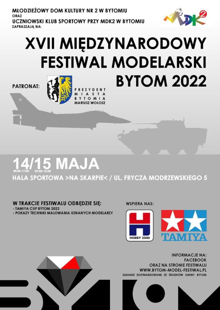 XVII Międzynarodowy Festiwal Modelarski Bytom 2022 - plakat (fot. Międzynarodowy Festiwal Modelarski Bytom)