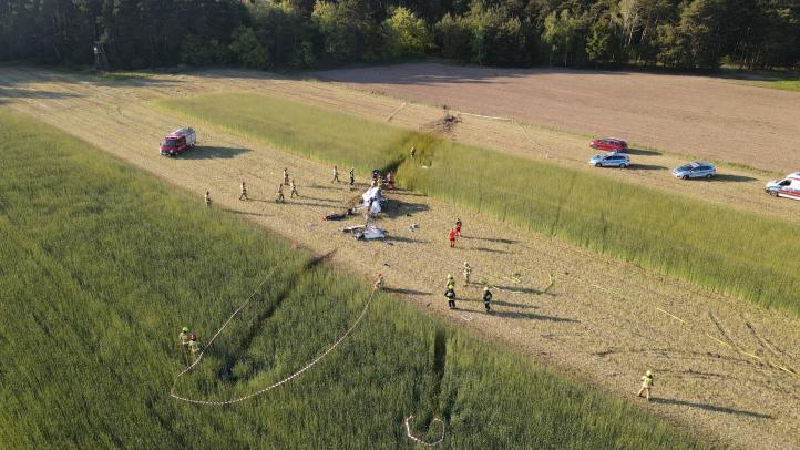 Miejsce wypadku Cessny 152 (znaki rejestracyjne SP-AKW) (fot. klobucka.pl)2