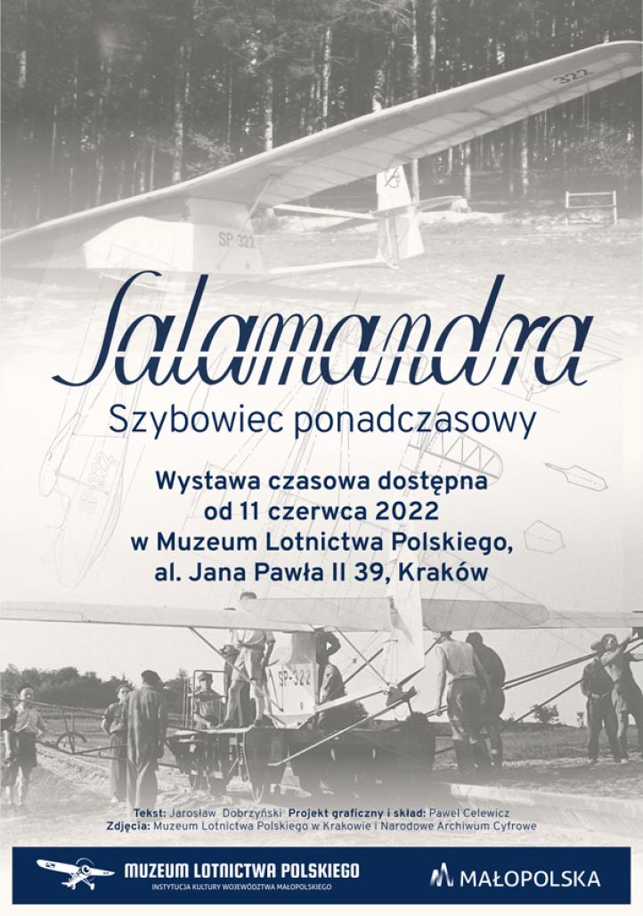 Salamandra - wystawa - plakat (fot. Muzeum Lotnictwa Polskiego)