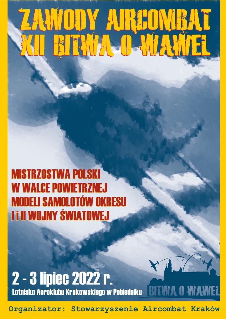 Zawody Aircombat - XII Bitwa o Wawel - plakat (fot. Aeroklub Krakowski)